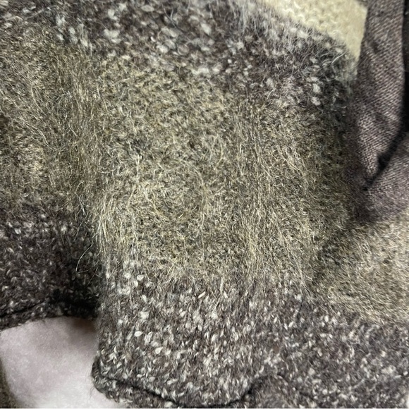 James Perse Wool Camel Mohair Open Knit Sweater Cardigan Women's Size 2 M - Picture 5 of 7